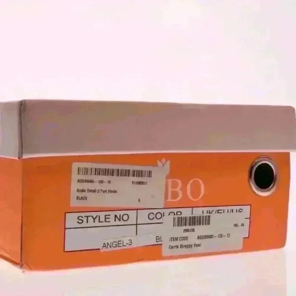 NIB Bebo by Nasty Gal Carrie Strappy Black Vegan Heel Sandal Stiletto Sz 8 US - Picture 7 of 7